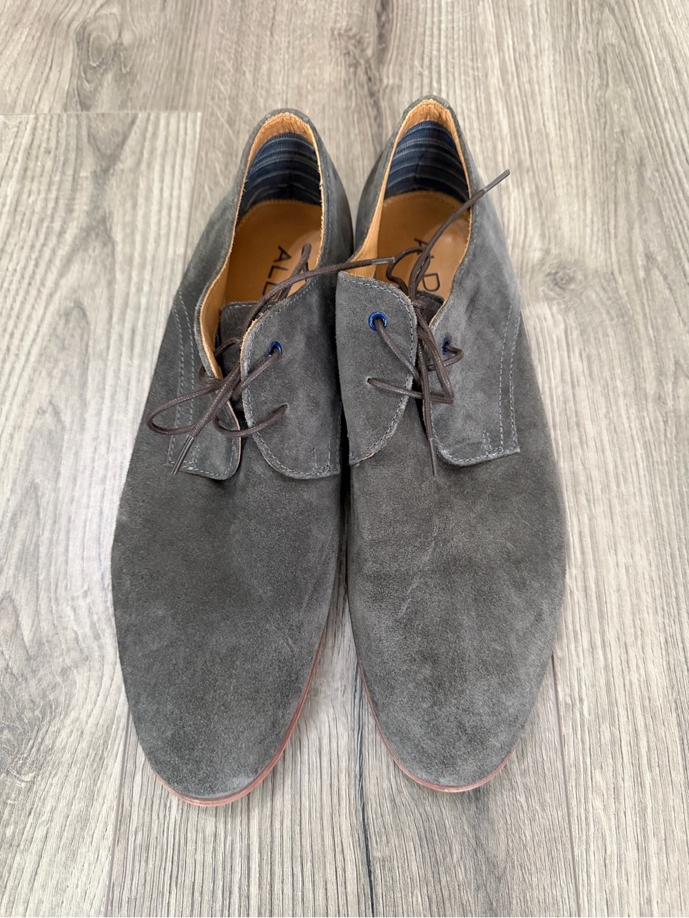 Aldo Men's Gray Suede Chukka Boots